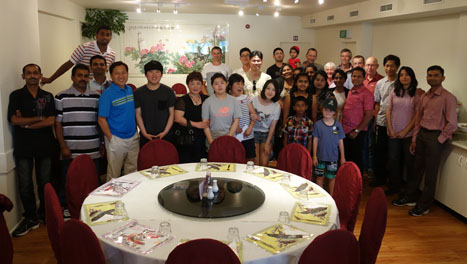 The Tauranga Team is all smiles at the annual Christmas party.