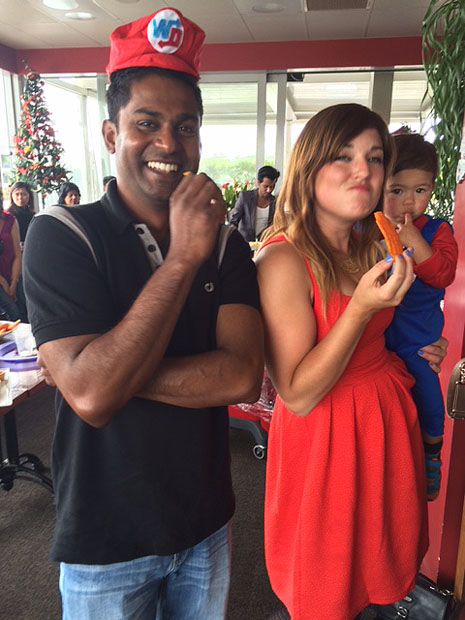 Yasa Panagoda wears the Waiwhetu hat with Gina Holland from Waiwhetu Distributors.