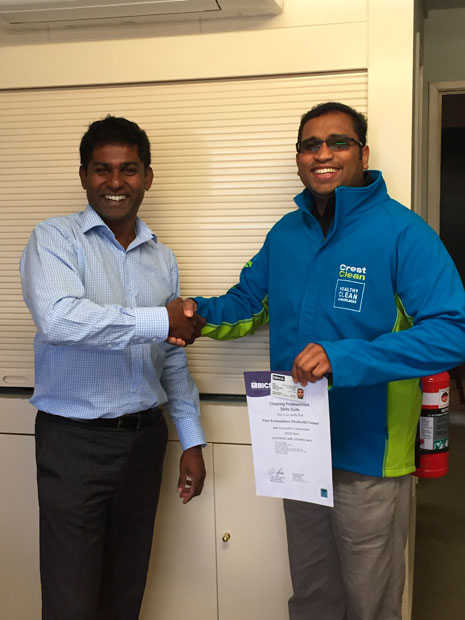 CrestClean BICSc training.