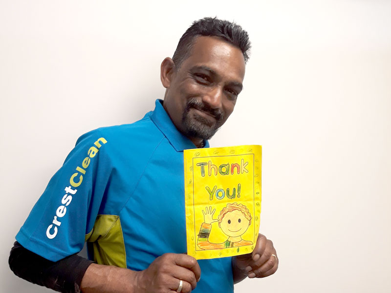 Boy’s card inspires Crest’s business owners