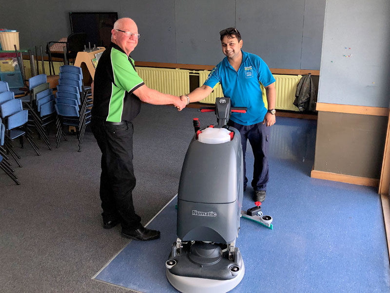 Purchase of high-tech floor machine sees owner ramp up his business
