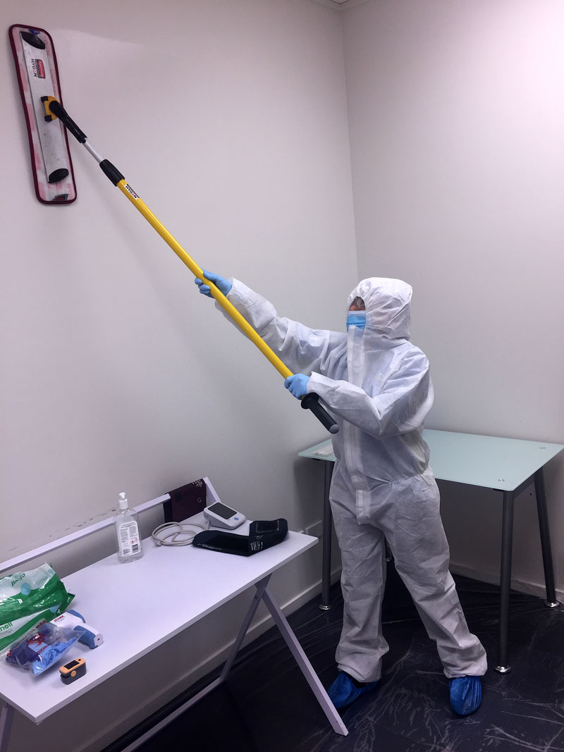 Vanessa Potot ensures no area is missed.