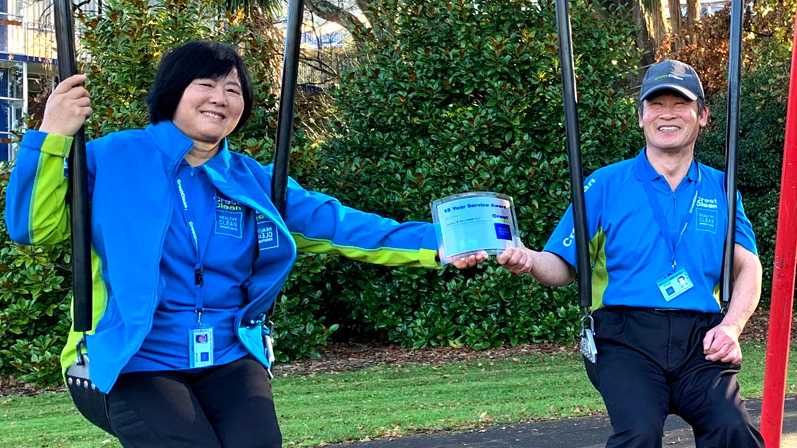 Couple celebrate 15 successful years running their CrestClean business