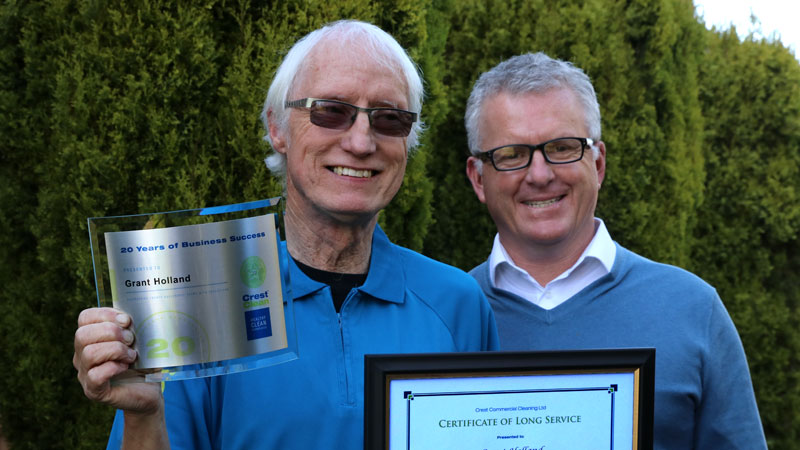 Twenty-year achievement creates a slice of CrestClean history