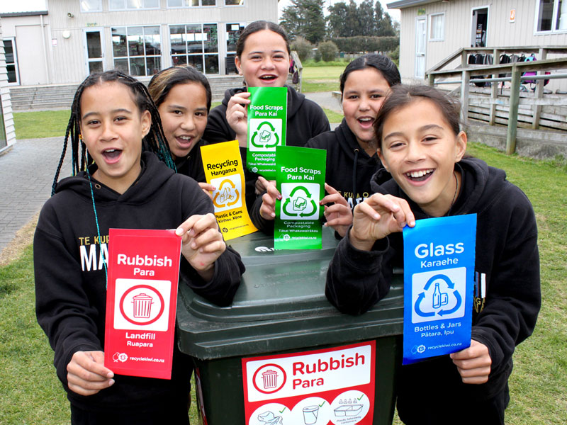 Tauranga’s Matapihi School was one of the first schools in the country to receive a RecycleKiwi resource pack.
