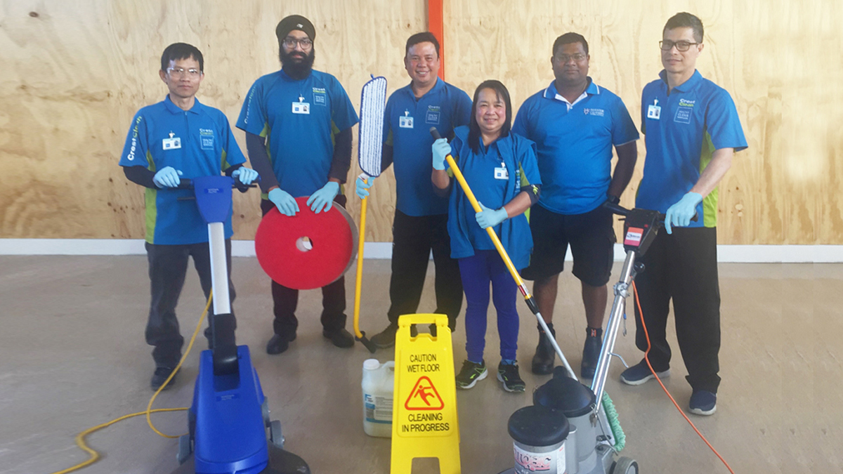CrestClean Invercargill’s newest hard floor care team are all smiles!