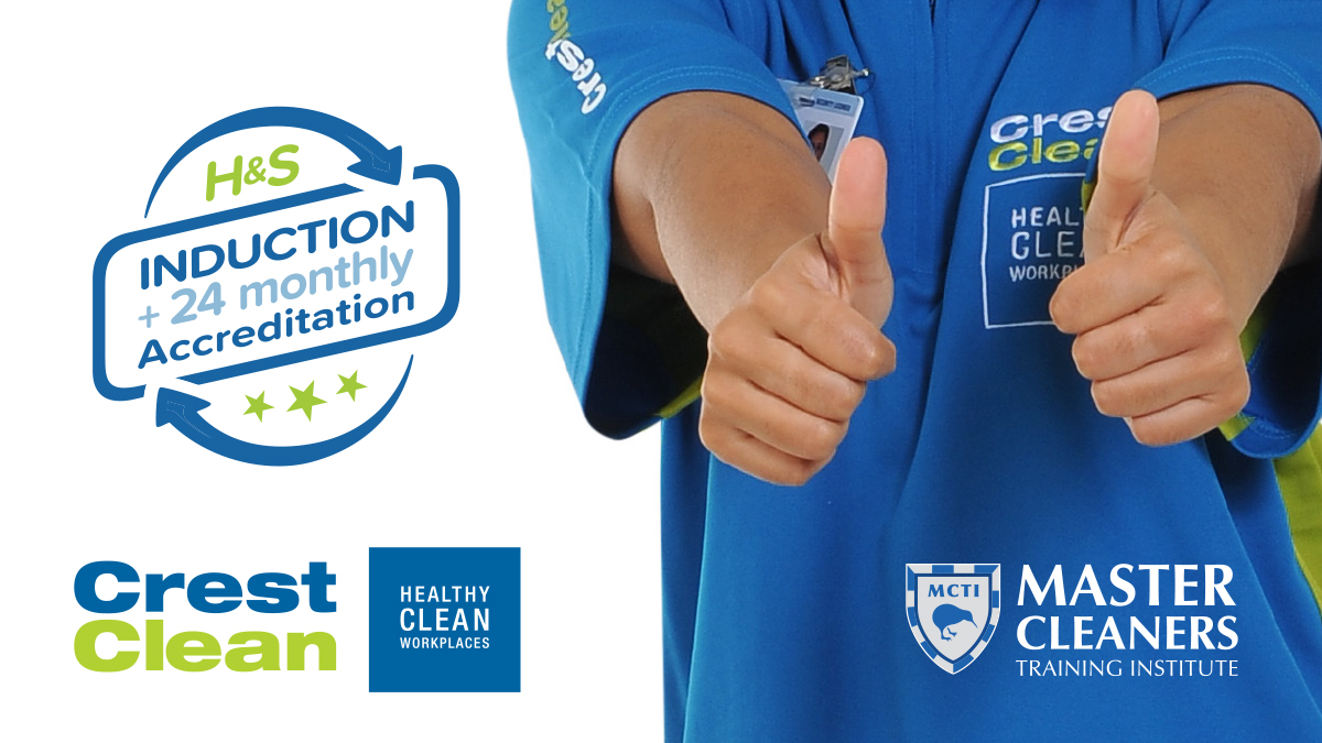 100% of CrestClean personnel complete new Health and Safety induction