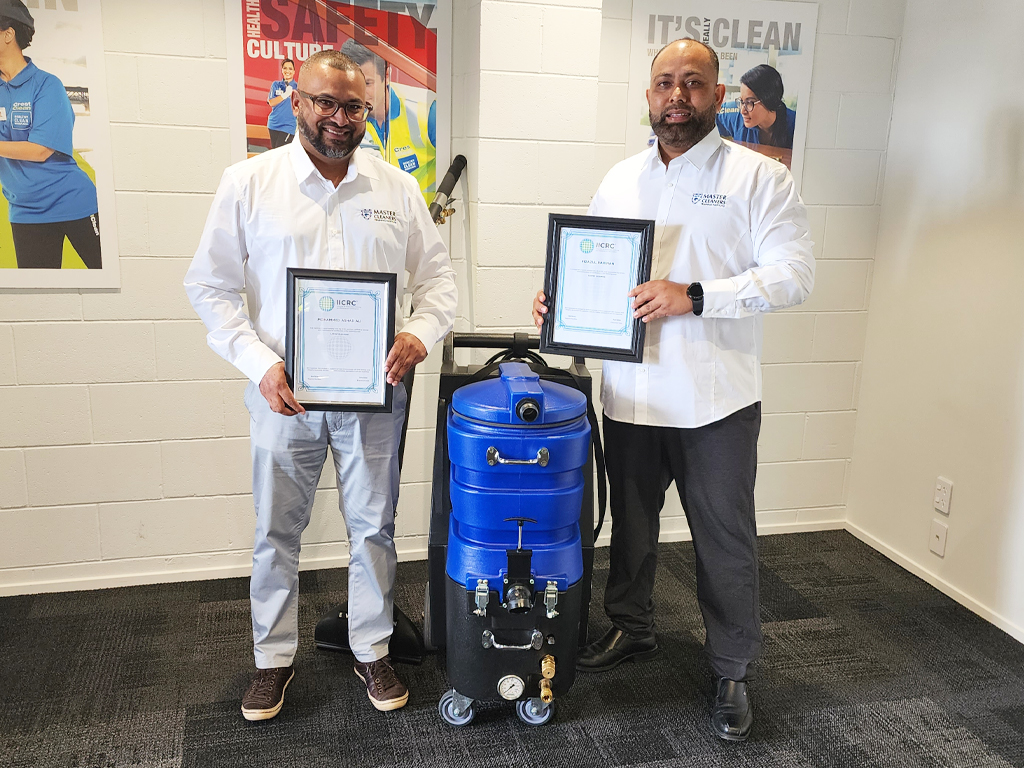 Mohammed Ashad, left, and Fiza Rahiman, are CrestClean’s specialist, nationwide Carpet Cleaning trainers