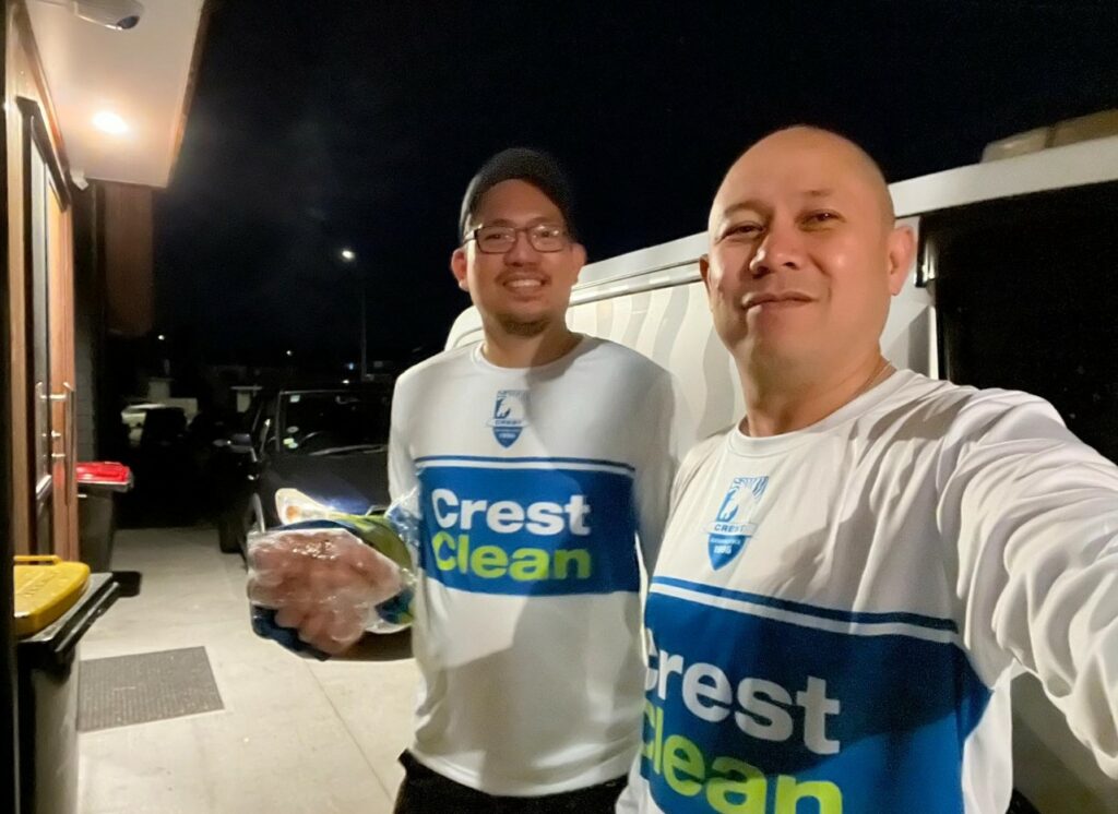 Cesar Rogacion represents CrestClean at the annual Filipino basketball tournament.