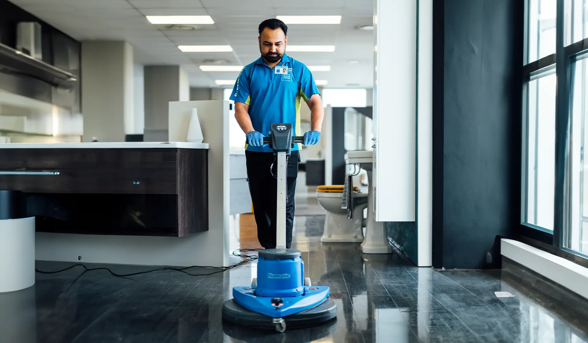 Commercial Hard Floor Cleaning Hero